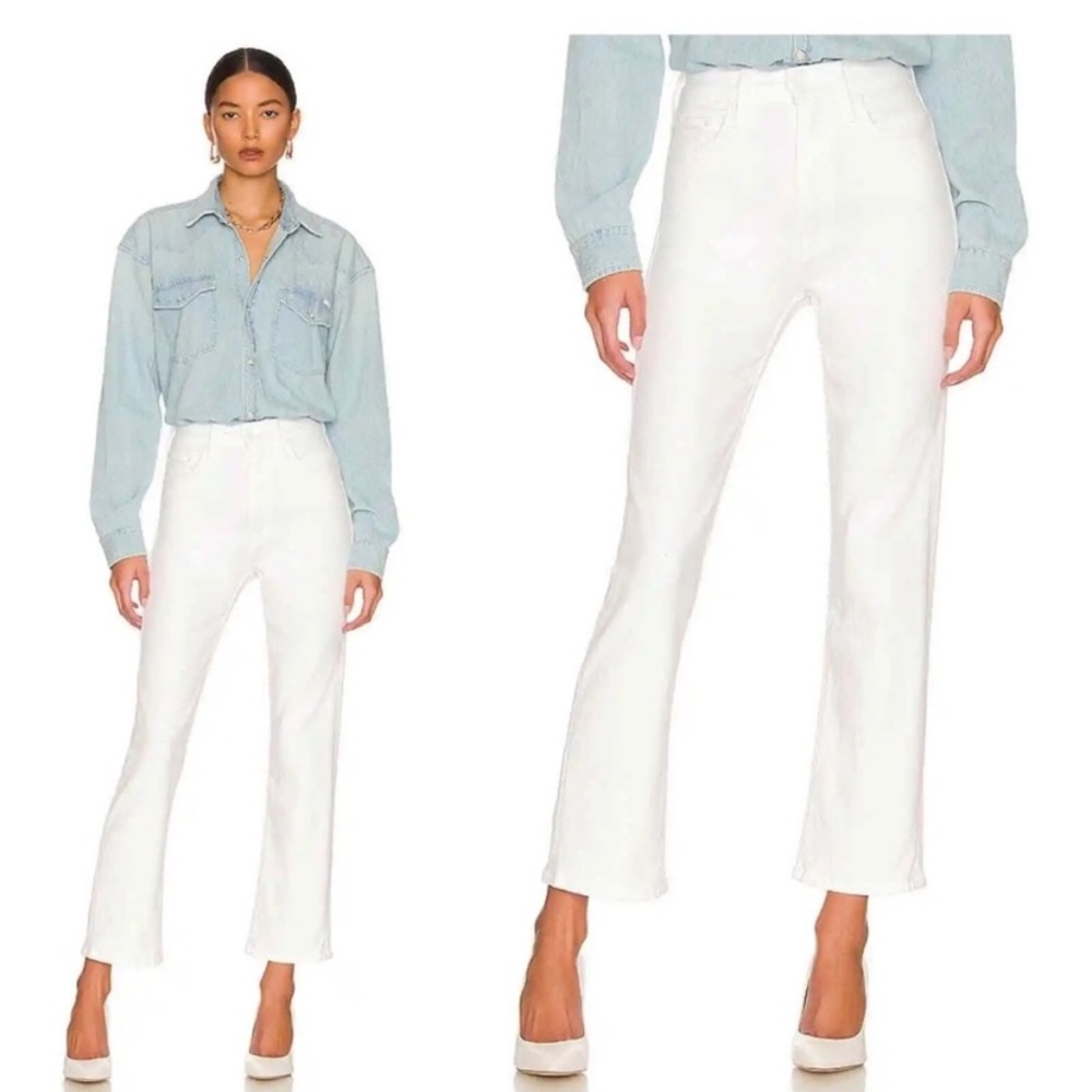 MOTHER High Waisted Rider Ankle Straight leg jeans Fairest of them All 25